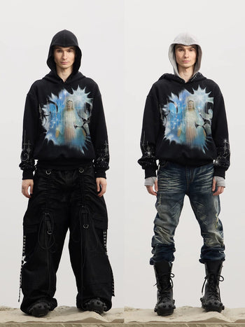 TD-562 DND4DES 復古燙鑽印花重磅夢核套裝