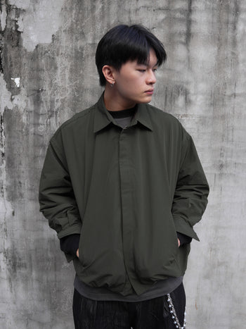 結構 分割 立體 收摺 寬鬆 襯衫 外套