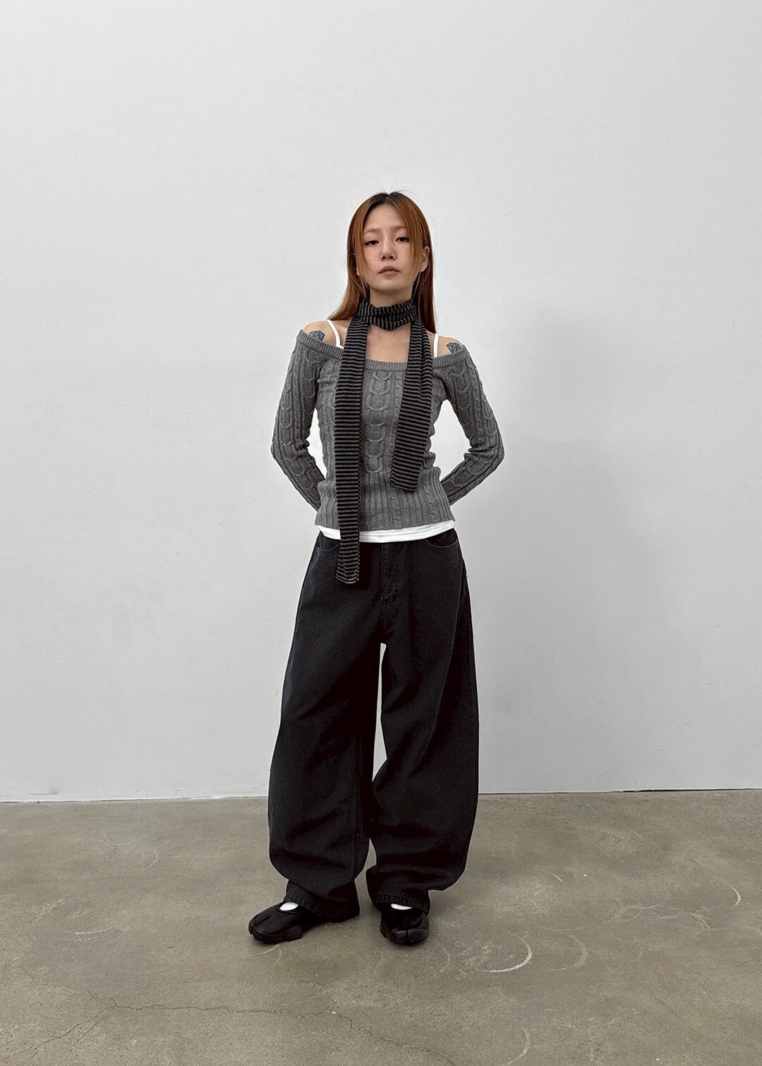 抓絨寬鬆日常休閒百搭長褲