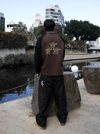 " MADE 𝗚𝘂𝗯𝗮𝗻 " 原牛塗鴉星星牛仔褲