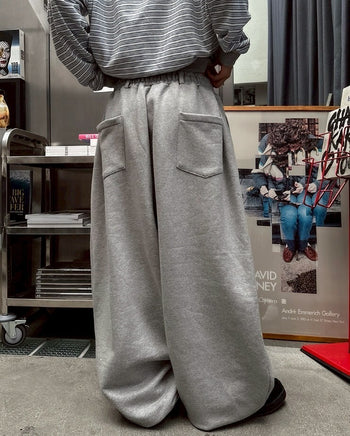 寬鬆百搭鬆緊氣球運動棉長褲