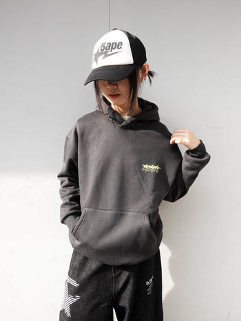 " MADE 𝗚𝘂𝗯𝗮𝗻 " 星星人重磅絨毛寬鬆長袖帽T