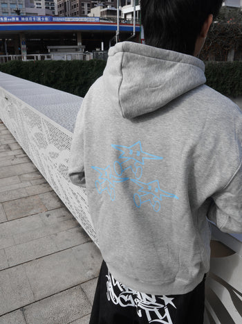 " MADE 𝗚𝘂𝗯𝗮𝗻 " 星星人重磅絨毛寬鬆長袖帽T