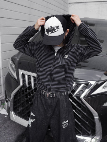 " MADE 𝗚𝘂𝗯𝗮𝗻 " 星星條紋連帽外套