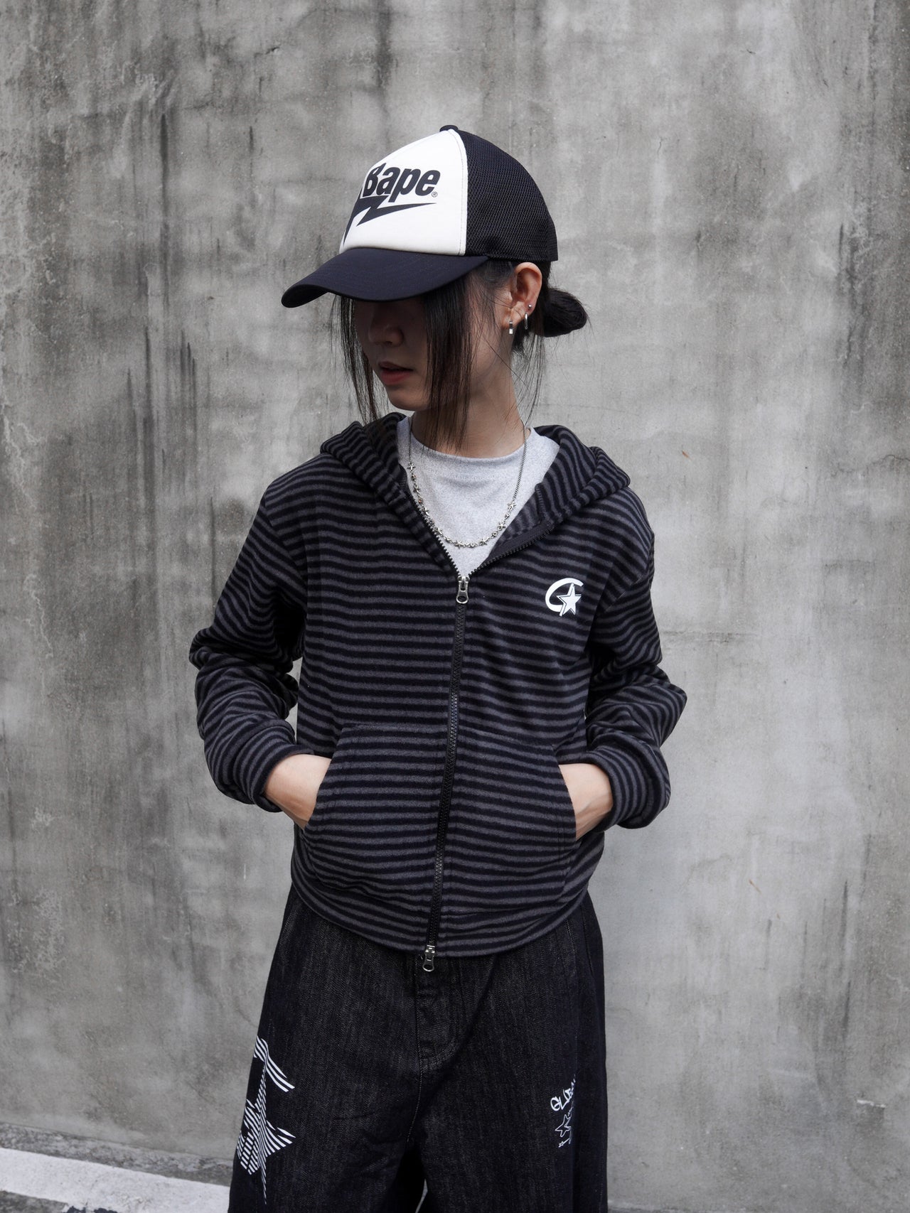 " MADE 𝗚𝘂𝗯𝗮𝗻 " 星星條紋連帽外套