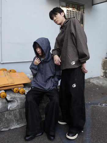 " MADE 𝗚𝘂𝗯𝗮𝗻 " 星星格紋拉鍊連帽衫