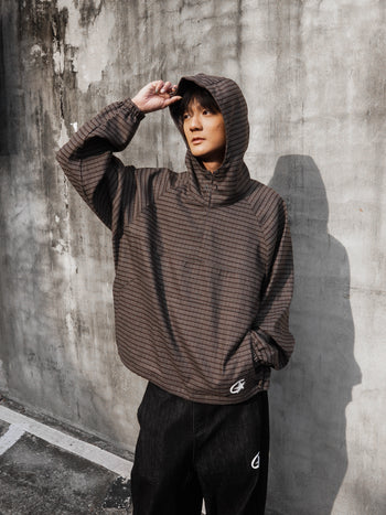 " MADE 𝗚𝘂𝗯𝗮𝗻 " 星星格紋拉鍊連帽衫