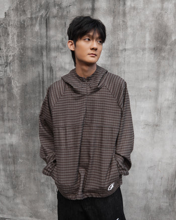 " MADE 𝗚𝘂𝗯𝗮𝗻 " 星星格紋拉鍊連帽衫