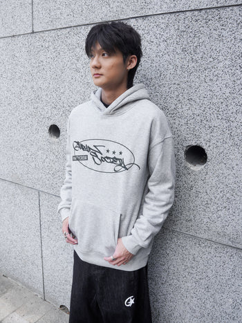 【GUBAN】塗鴉logo連帽絨毛長袖帽T