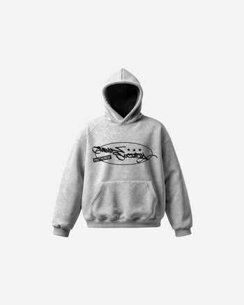 【GUBAN】塗鴉logo連帽絨毛長袖帽T