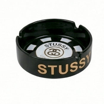 【GUBAN】AC-S133 美式STUSSY黑金籌碼陶瓷煙灰缸