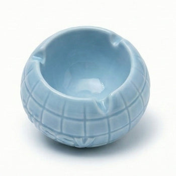 【GUBAN】AC-S135 天藍格紋STUSSY浮雕陶瓷煙灰缸