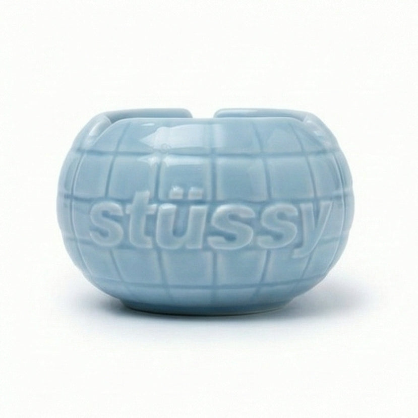 【GUBAN】AC-S135 天藍格紋STUSSY浮雕陶瓷煙灰缸