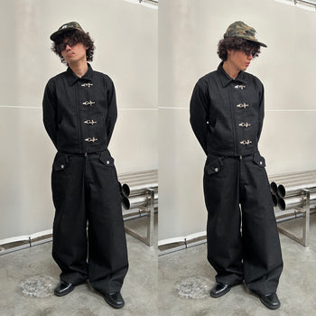 2D2idiots.labe - RAW DENIM CLASP JACKET 消防扣丹寧夾克