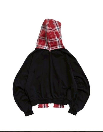 E’TREALOUEST - 25AW 格紋帽棉外套