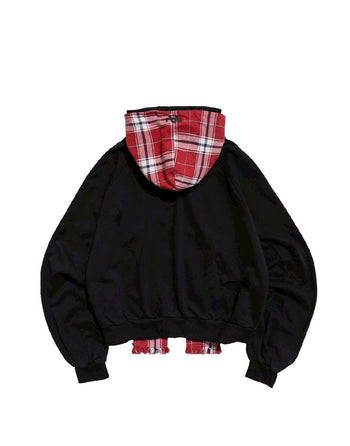 E’TREALOUEST - 25AW 格紋帽棉外套