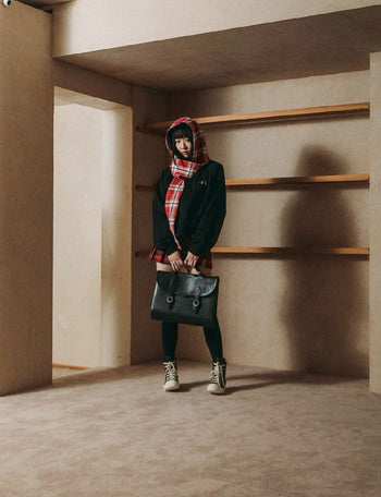 E’TREALOUEST - 25AW 格紋帽棉外套