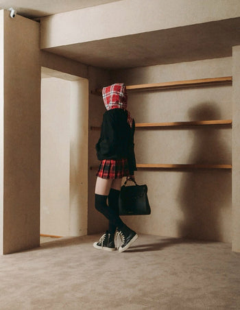 E’TREALOUEST - 25AW 格紋帽棉外套