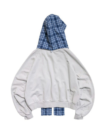 E’TREALOUEST - 25AW 格紋帽棉外套