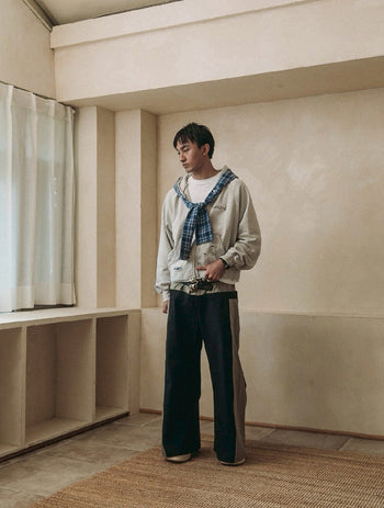 E’TREALOUEST - 25AW 格紋帽棉外套