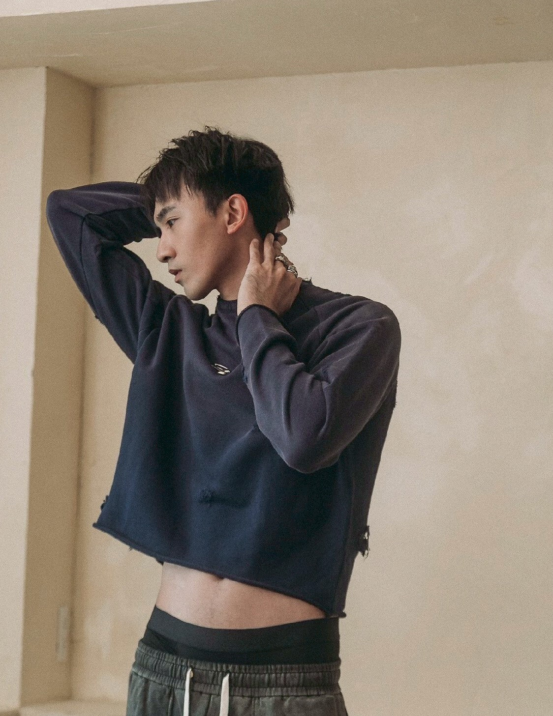 E’TREALOUEST - 25AW 破壞水洗衛衣