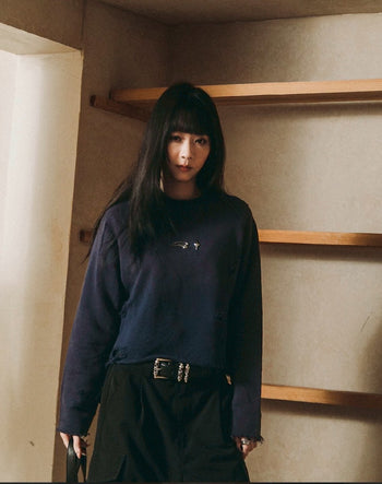 E’TREALOUEST - 25AW 破壞水洗衛衣