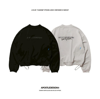 Apostle - 25AW  LCS-01 "ZARION" Ethos Logo Crewneck Sweat