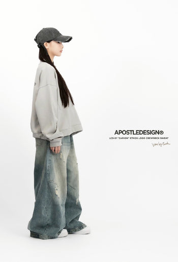 Apostle - 25AW  LCS-01 "ZARION" Ethos Logo Crewneck Sweat