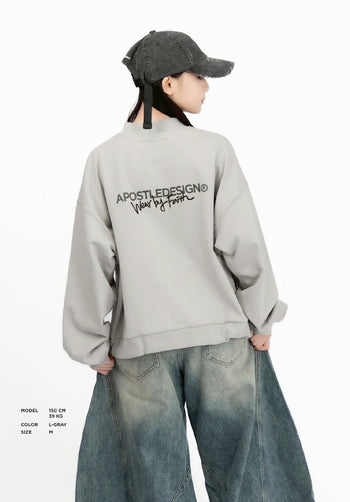 Apostle - 25AW  LCS-01 "ZARION" Ethos Logo Crewneck Sweat