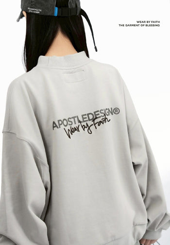 Apostle - 25AW  LCS-01 "ZARION" Ethos Logo Crewneck Sweat
