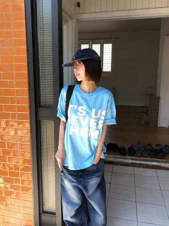 正韓 IT'S US NEVER THEM 寬短T-shir T-K1103