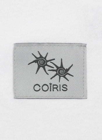 MUCENT X COIRIS ARIEL SIDE LEATHER PATCH HALF T (白色）T-C1040
