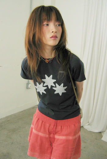 NICEGHOSTCLUB - religious symbol mini tee [藏青] T-N1033