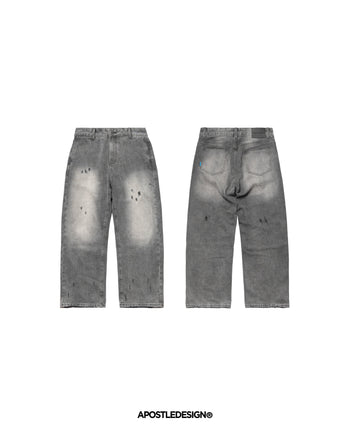 APOSTLE - SJ-01 Everyday Washed Straight Jeans - Washed Black