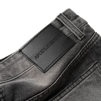 APOSTLE - SJ-01 Everyday Washed Straight Jeans - Washed Black