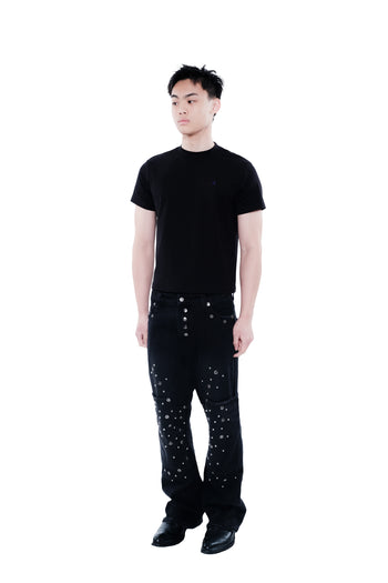 【GUBAN】Jobdatasheet Heavily Studded Jeans D35