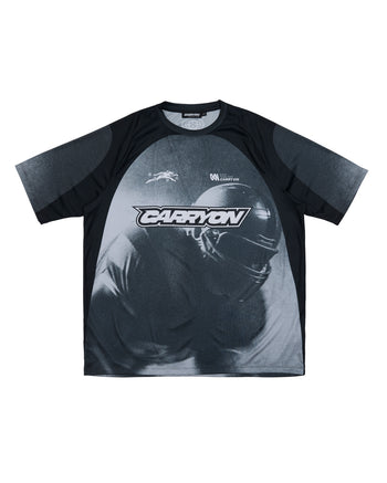 CARRYON 26SS Gridiron Graphic Raglan Jersey 橄欖員球衣 黑色 T-C1070