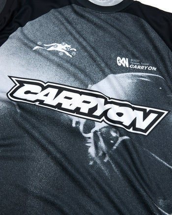 CARRYON 26SS Gridiron Graphic Raglan Jersey 橄欖員球衣 黑色 T-C1070