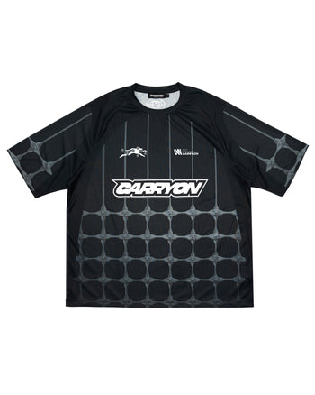 CARRYON 26SS Arrow Football Jersey 箭頭美式球衣 黑色 寬短版型 T-C1072