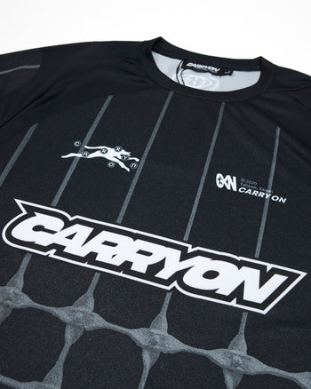 CARRYON 26SS Arrow Football Jersey 箭頭美式球衣 黑色 寬短版型 T-C1072