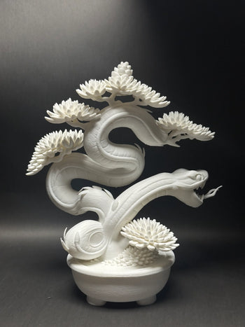 朽根造 - AC-K162 黑·盆系列｜蛇·繞折