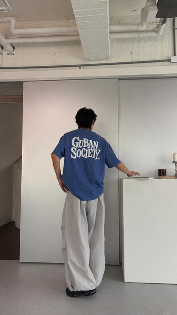 "MADE 𝗚𝘂𝗯𝗮𝗻 " T-S70 GUBAN Society  印花 寬鬆 美式 上衣