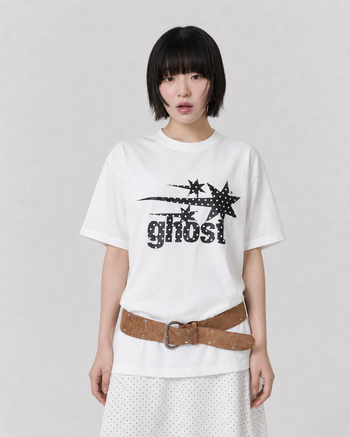 NICEGHOSTCLUB -  dot symbol tee [白色] T-N1056