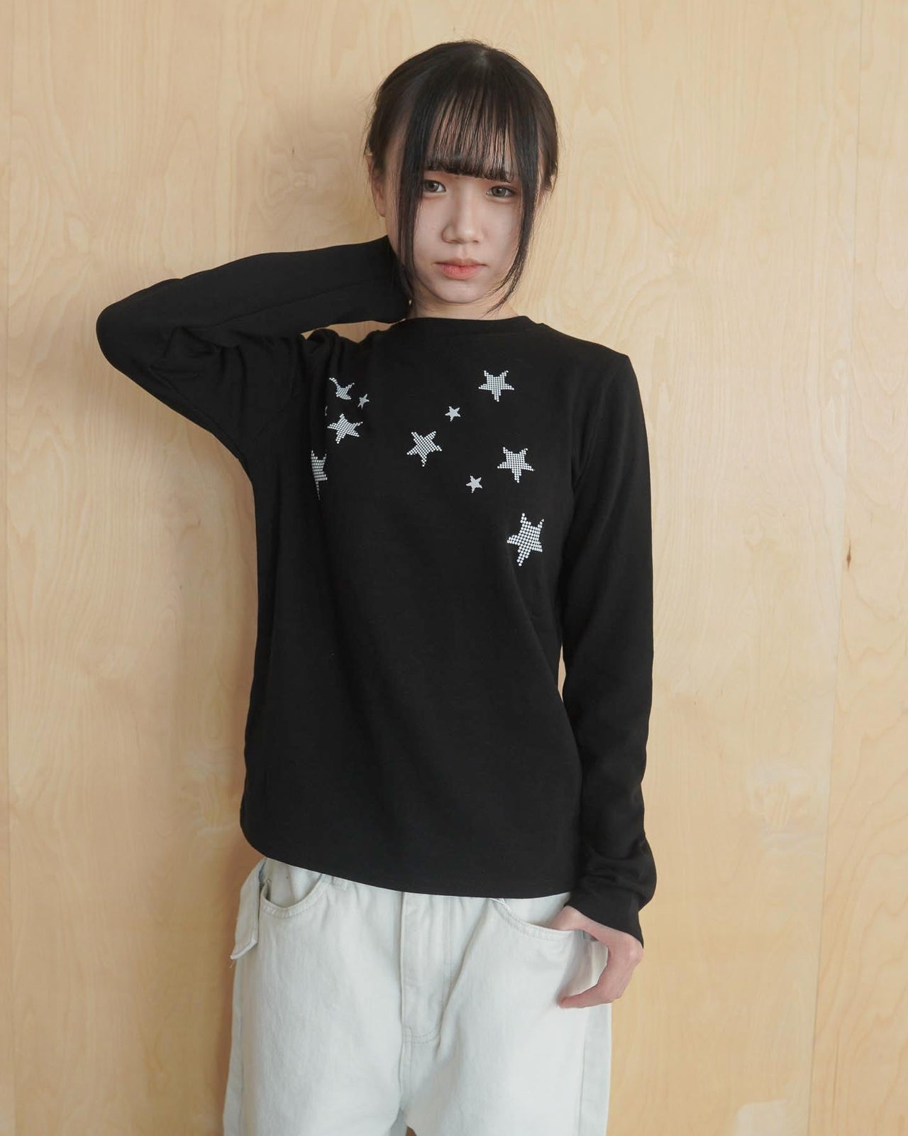 滿天星長袖打底上衣