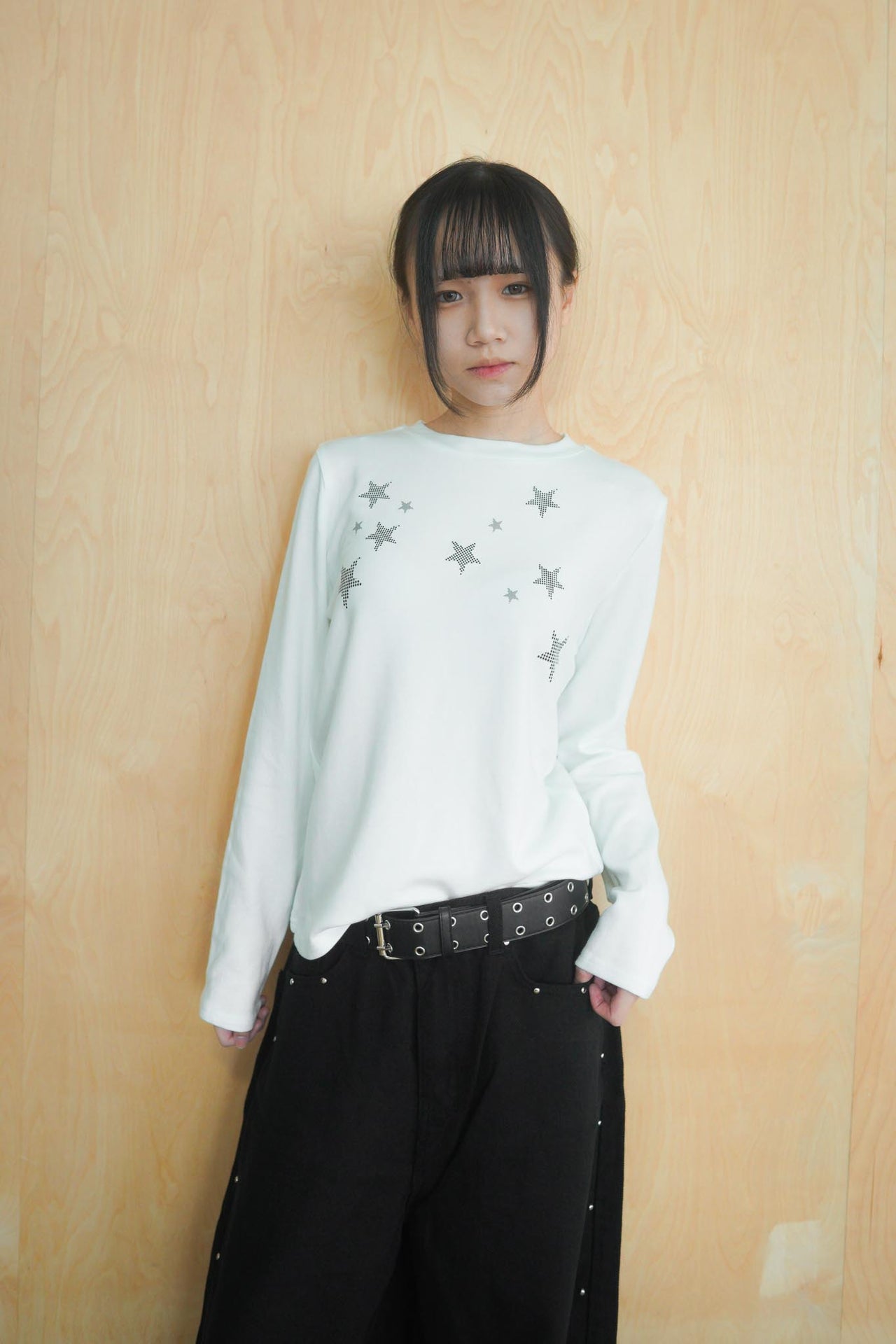 滿天星長袖羊絨打底上衣