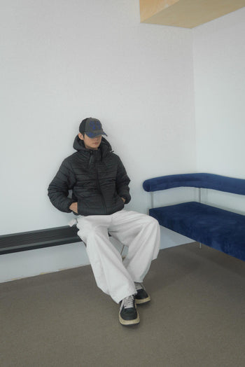 雙向拉鍊羽絨連帽外套