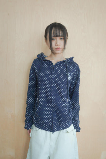 波點翅膀連帽外套