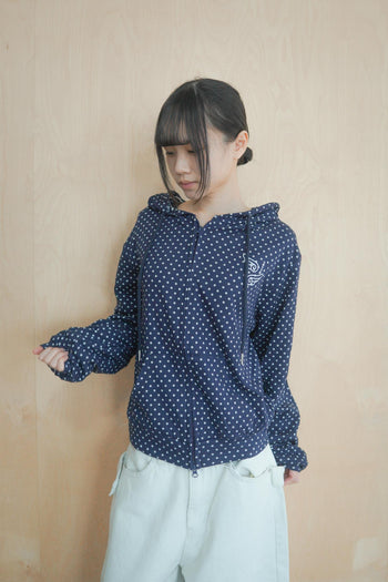 波點翅膀連帽外套