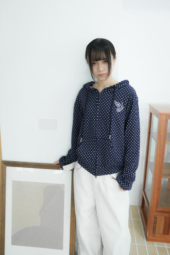 波點翅膀連帽外套