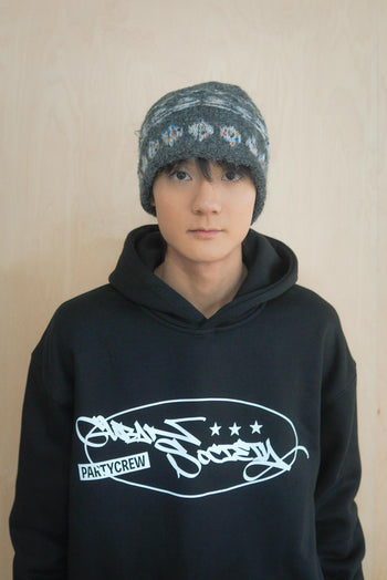 復古毛線圖騰毛帽